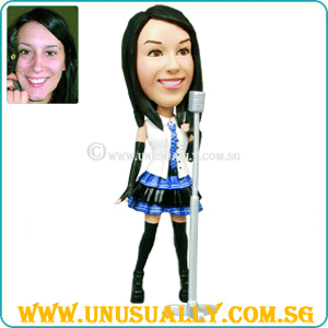 Custom 3D Caricature Sexy & Trendy Female Singer Figurine